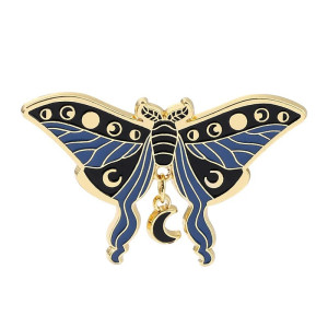Schmetterling Pin "Mondphasen": Ein elegantes & mystisches Accessoire