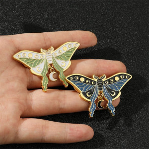 Schmetterling Pin "Mondphasen": Ein elegantes & mystisches Accessoire