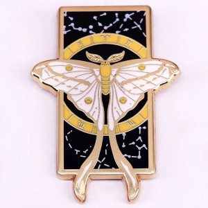 Schmetterling Pin "Mond-Orakel": Esoterische & elegante Brosche