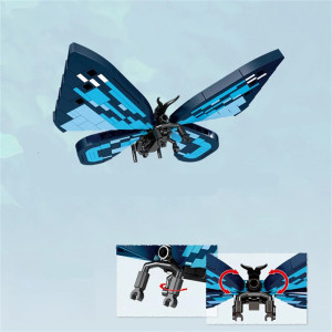 Schmetterling Figur "Saphirflügel": Lernspielzeug zum Bauen!