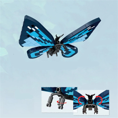 Schmetterling Figur "Saphirflügel": Lernspielzeug zum Bauen!
