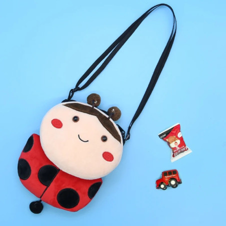 Süße Marienkäfer Plüschtasche | Glücksbringer & Geschenkidee