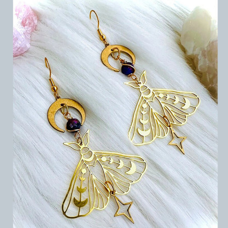Ohrringe Astrales Erwachen - Spiritueller Schmetterling Schmuck