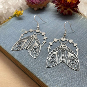 Schmetterling Ohrringe "Verzauberte Krone" | Süßer Boho Schmuck