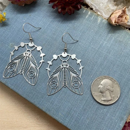 Schmetterling Ohrringe "Verzauberte Krone" | Süßer Boho Schmuck