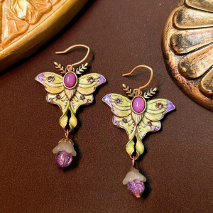 Verzauberte Smaragd-Schmetterlingsohrringe | Süßer Schmuck