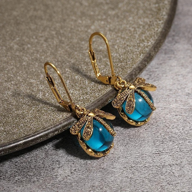 Mystische Morgenröte Libellen-Ohrringe - Zauberhafter Boho Schmuck