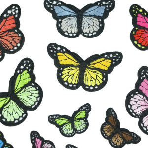 14 Mini Schmetterling Aufnäher | Süße Patches zum Aufbügeln!