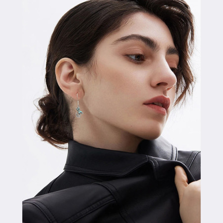 Türkisfarbene Libellen-Ohrringe | Handgefertigter Boho-Schmuck