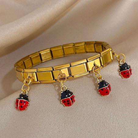 Marienkäfer Armband 'Flug der Marienkäfer' | Gold & Silber