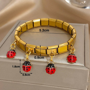 Marienkäfer Armband 'Flug der Marienkäfer' | Gold & Silber
