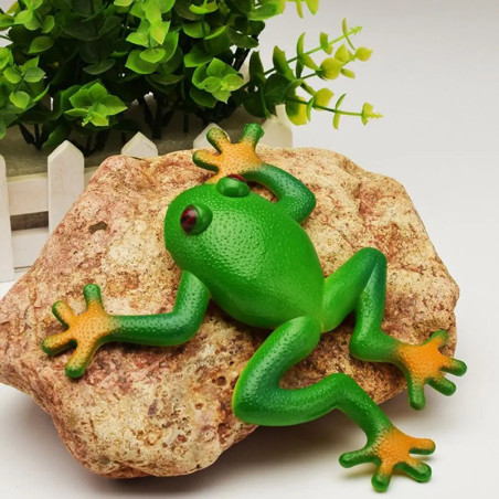 Anti-Stress Frosch Grün | Dehnbares & lustiges Quetschspielzeug