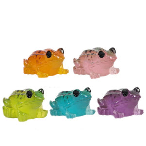 Leuchtende Mini-Frösche (5er-Set) | Süße Deko-Figuren