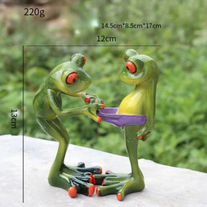 Lustige Froschfigur | Witzige Deko-Statue als Geschenkidee