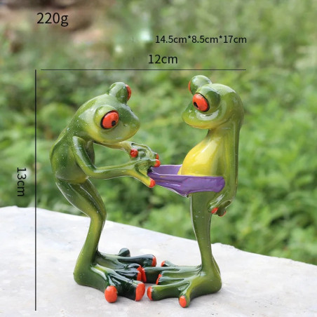 Lustige Froschfigur | Witzige Deko-Statue als Geschenkidee