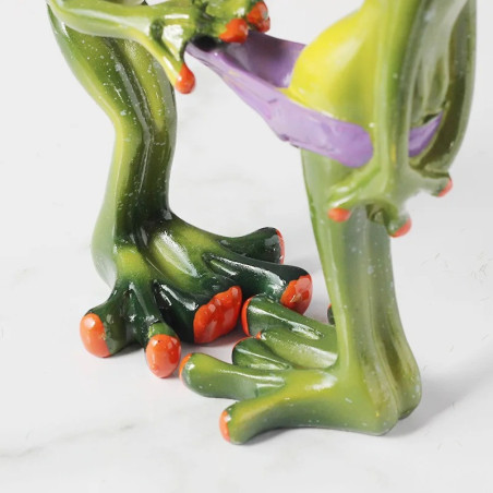 Lustige Froschfigur | Witzige Deko-Statue als Geschenkidee