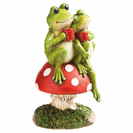 Verliebte Frösche Figur | Romantische Deko für Haus & Garten