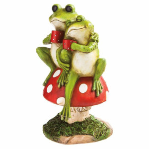 Verliebte Frösche Figur | Romantische Deko für Haus & Garten