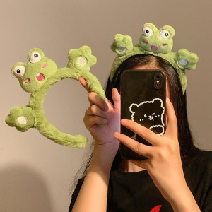 Süßer Frosch Haarreif aus Plüsch | Kawaii & Lustiges Accessoire