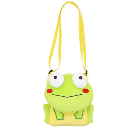 Kawaii Frosch Plüschtasche - Süßes & Lustiges Accessoire!
