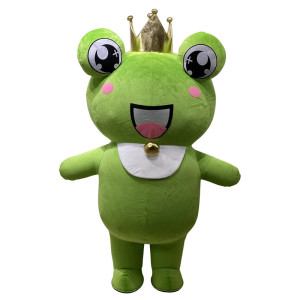 Frosch Maskottchen Königin Quak - Lustiges Prinzessin Kostüm