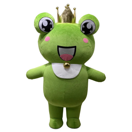 Frosch Maskottchen Königin Quak - Lustiges Prinzessin Kostüm