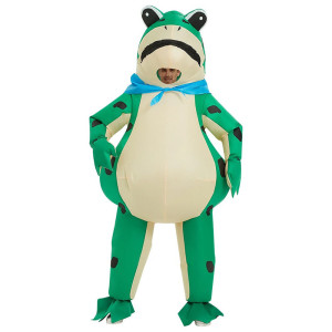 Aufblasbares Frosch Maskottchen - Lustiges Kostüm mit Gebläse