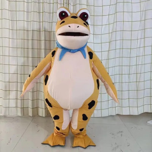 Frosch Maskottchen "Savannensand" - Lustiges & einzigartiges Kostüm