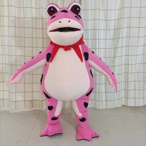 Frosch Maskottchen Rosa 'Quak Himbeere' - Lustiges Kostüm