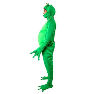 Froschkostüm "Quak-Akrobat" - Grüne Stretch-Verkleidung!