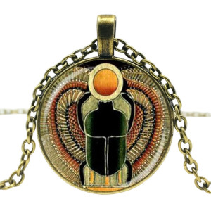 Geflügelter Skarabäus Anhänger – Sonne des Ra | Ägyptischer Schmuck