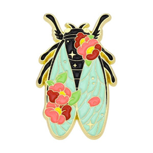 Skarabäus Pin 'Ebenholzblüte' | Ägyptischer Schmuck Schwarz
