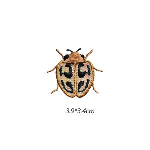 Aufnäher Skarabäus 'Goldene Flecken' - Elegante Stickerei