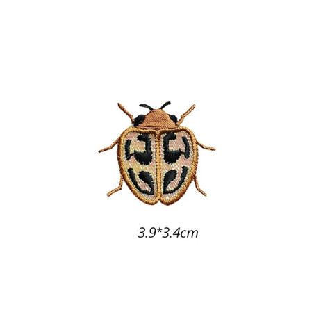 Aufnäher Skarabäus 'Goldene Flecken' - Elegante Stickerei