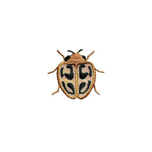 Aufnäher Skarabäus 'Goldene Flecken' - Elegante Stickerei
