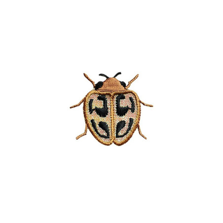 Aufnäher Skarabäus 'Goldene Flecken' - Elegante Stickerei