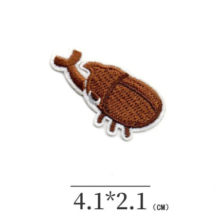 Aufnäher Käfer "Brauner Krieger" - Einzigartiger Patch