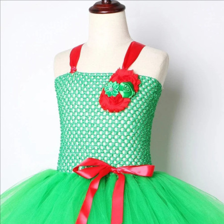 Frosch Kostüm für Mädchen „Miss Quak Glitzer“ - Grünes & Rosa Tutu!