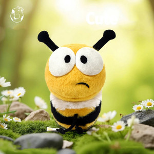 Überraschungs-Biene Plüschtier - Süßes & weiches Kuscheltier 🐝