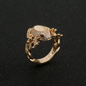 Bague Grenouille Prince Émeraude