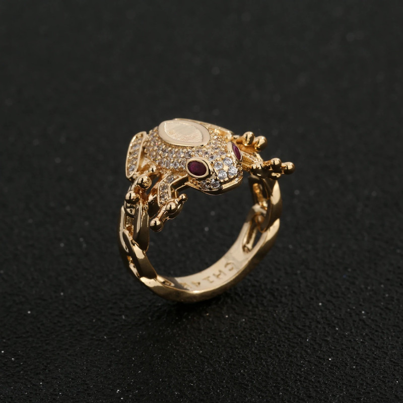 Bague Grenouille Prince Émeraude
