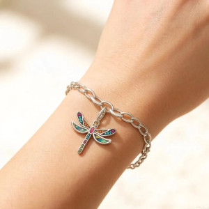 Bracelet Libellule Arc-en-Ciel - 9 tailles de poignet