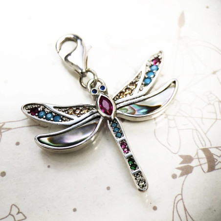 Magnifique Bracelet Libellule Arc-en-Ciel - 9 tailles de poignet