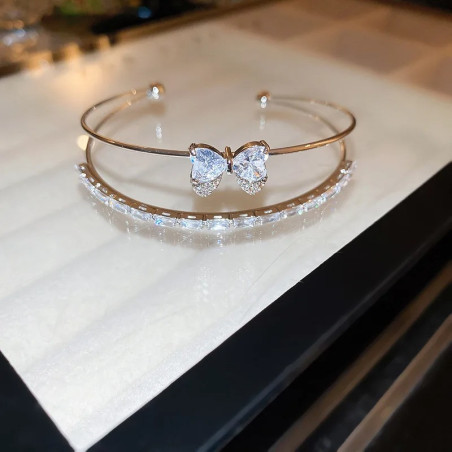 Bracelet Papillon Éclats Étincelants - 2 couleurs au choix