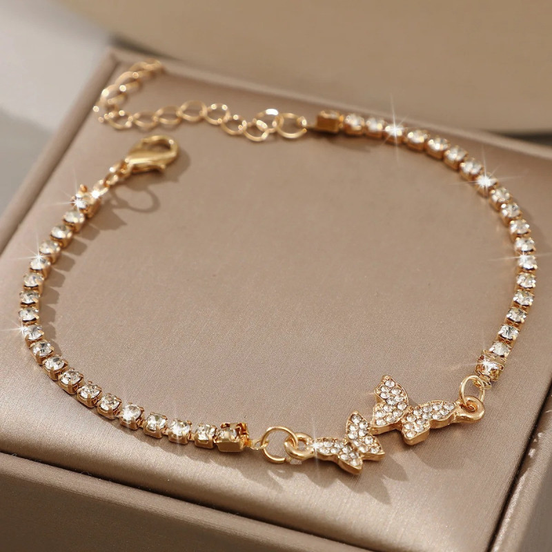 Bracelet Papillon Argent Papillae - couleur or