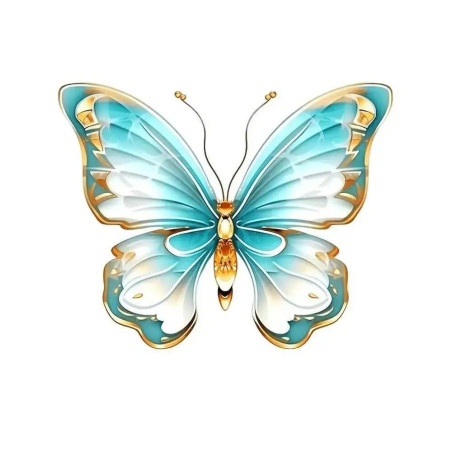 Sticker Papillon Couleur Papillon Flashy en Vinyles - modele 3