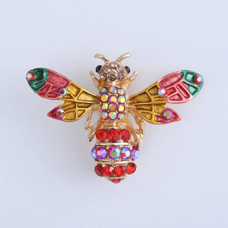 Broche Abeille Carnaval Impérial Multicolore