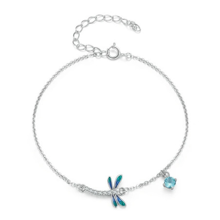 Geflochtenes Libellenarmband 'Mystischer Flug' | Unisex Schmuck