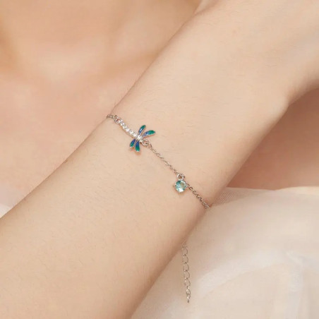 Geflochtenes Libellenarmband 'Mystischer Flug' | Unisex Schmuck
