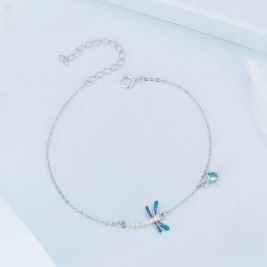 Geflochtenes Libellenarmband 'Mystischer Flug' | Unisex Schmuck